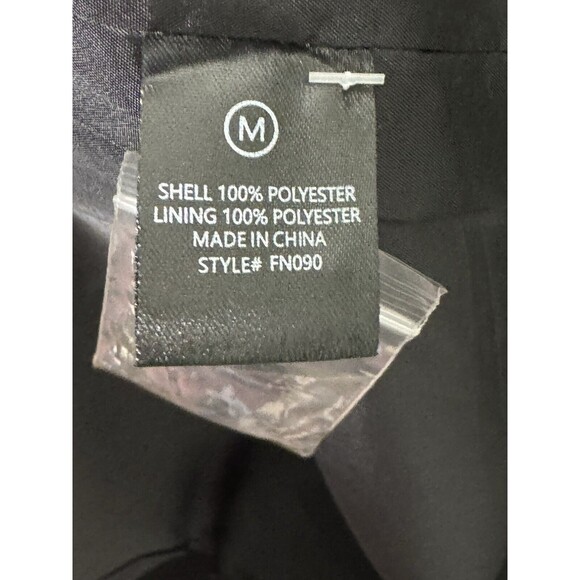 FASHION NOVA MEN’S Long Black Coat SIZE M - Picture 5 of 6